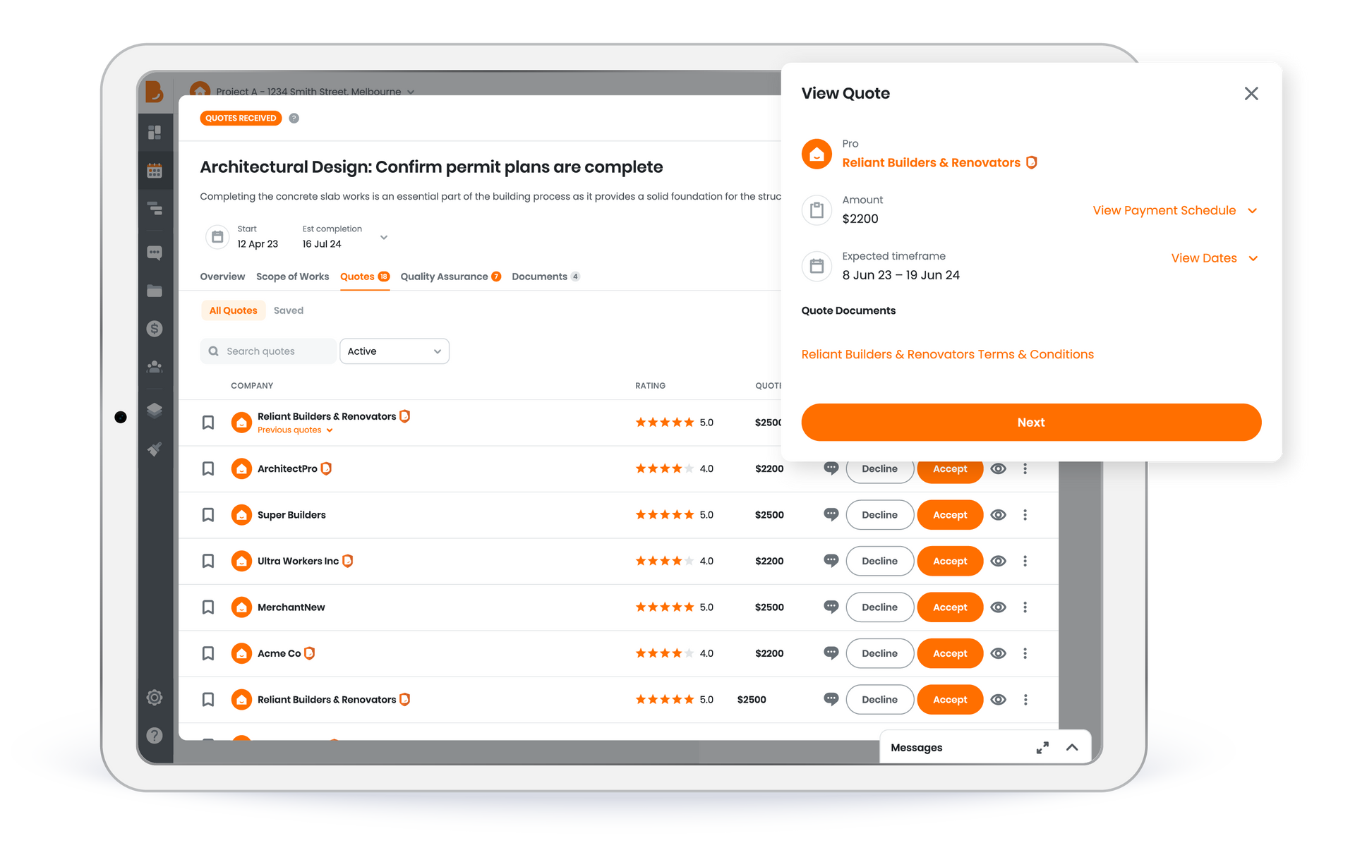Find Trades, Consultants & Suppliers - Quotes.