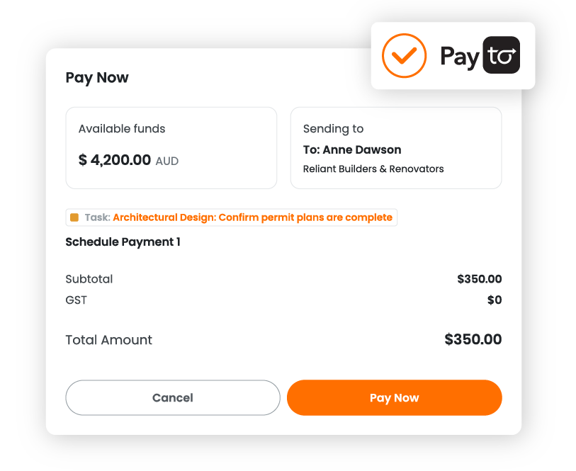 Build Buddy secure payments.