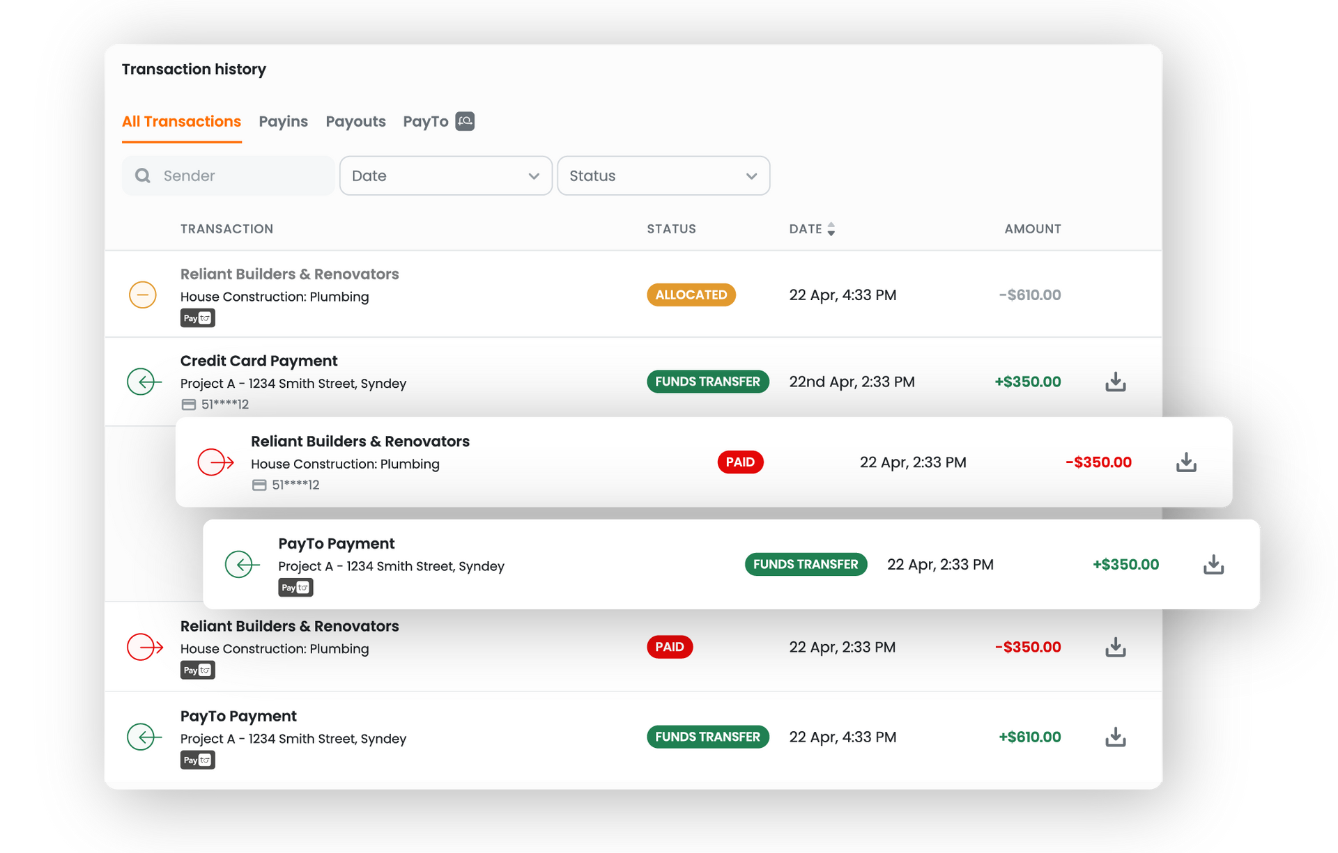 A crystal clear transparency of your transaction with Build Buddy.