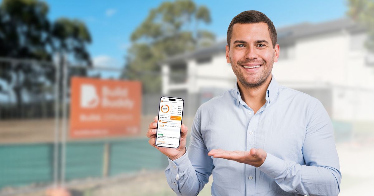 An owner-builder on-site using Build Buddy