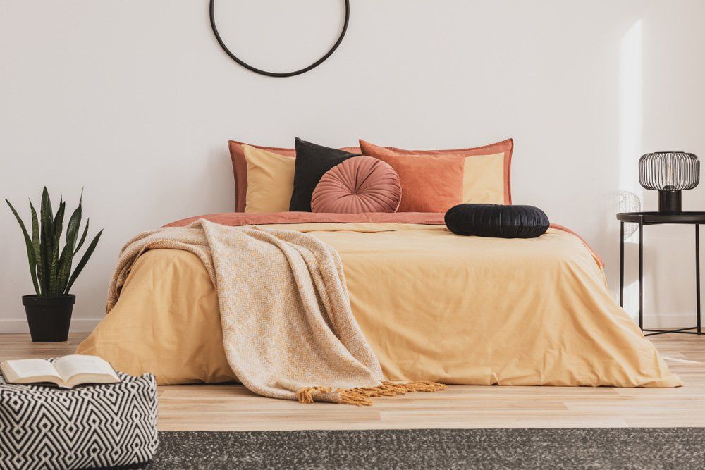 Blankets, Quilt And Pillows On Bed — Furnishers in Alice Springs, NT