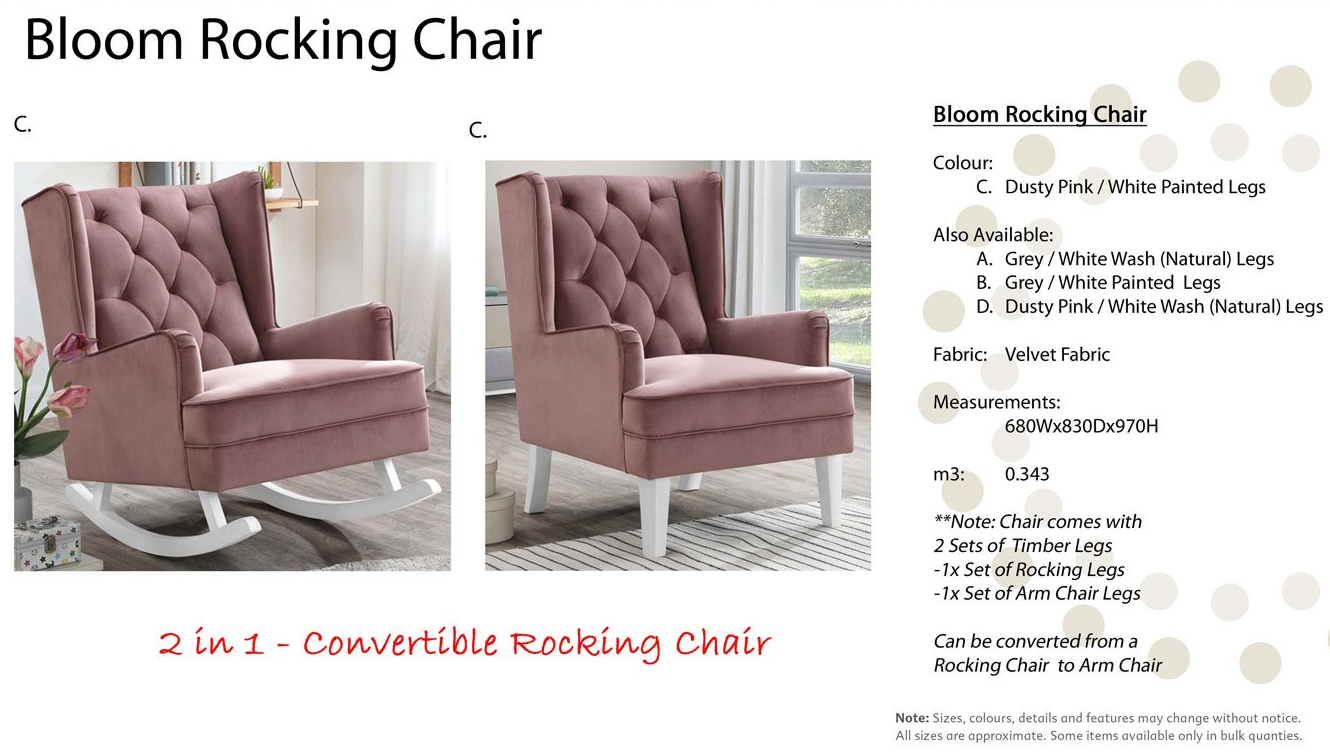 Bloom Rocking Chair — Furnishers in Alice Springs, NT