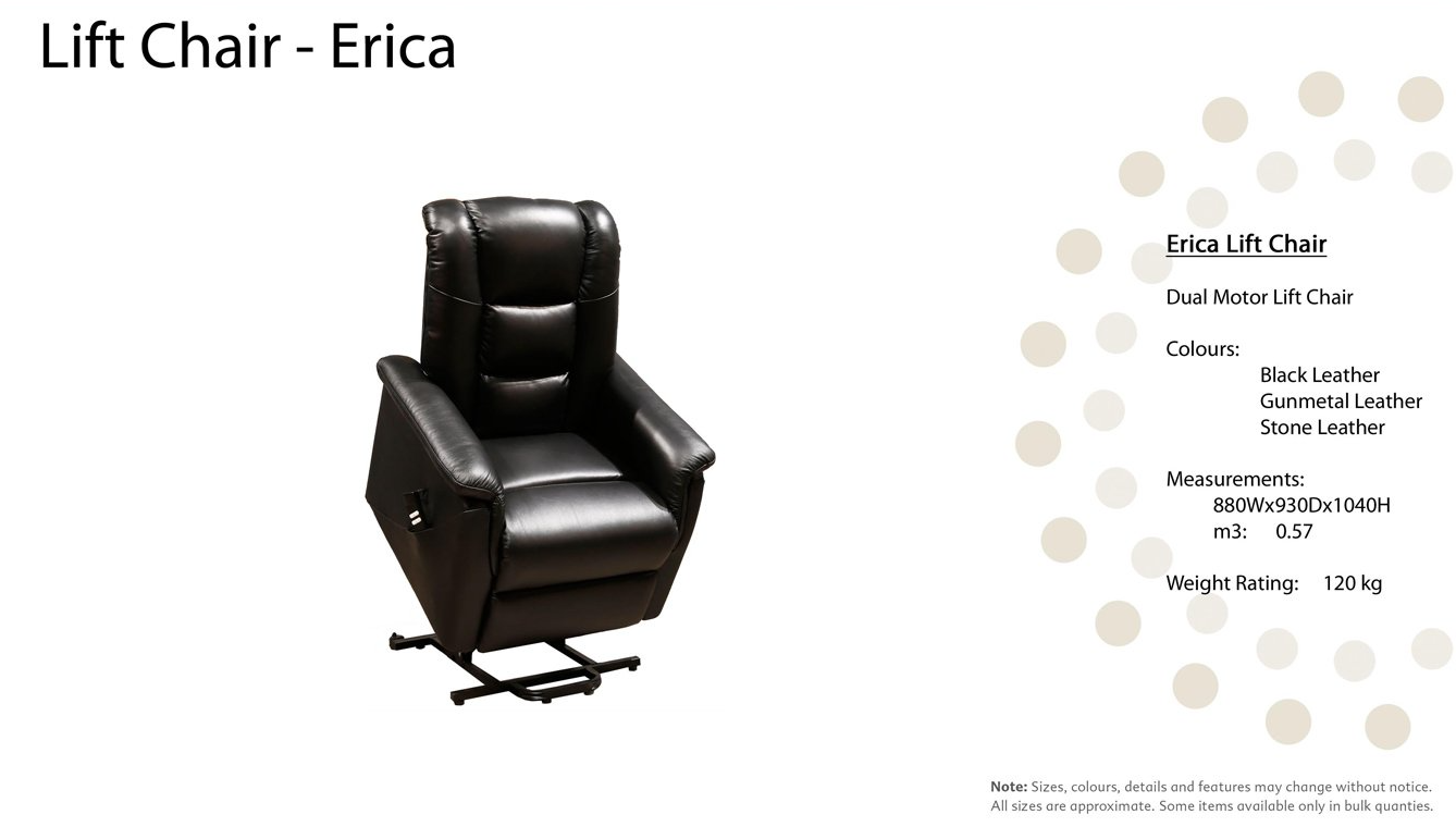 Erica Rec Lift Chair Fab — Furnishers in Alice Springs, NT