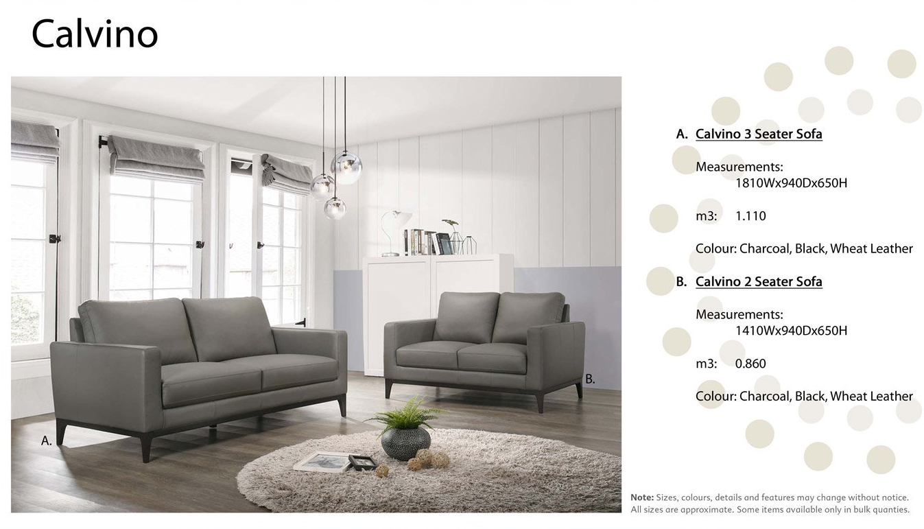 Calvls5 Calvino 3 Seater — Furnishers in Alice Springs, NT