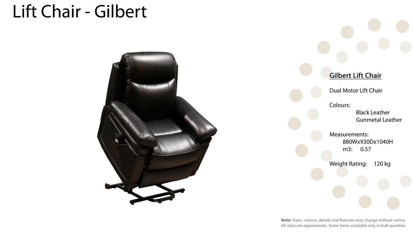 Gilbert Rec Lift Chair — Furnishers in Alice Springs, NT