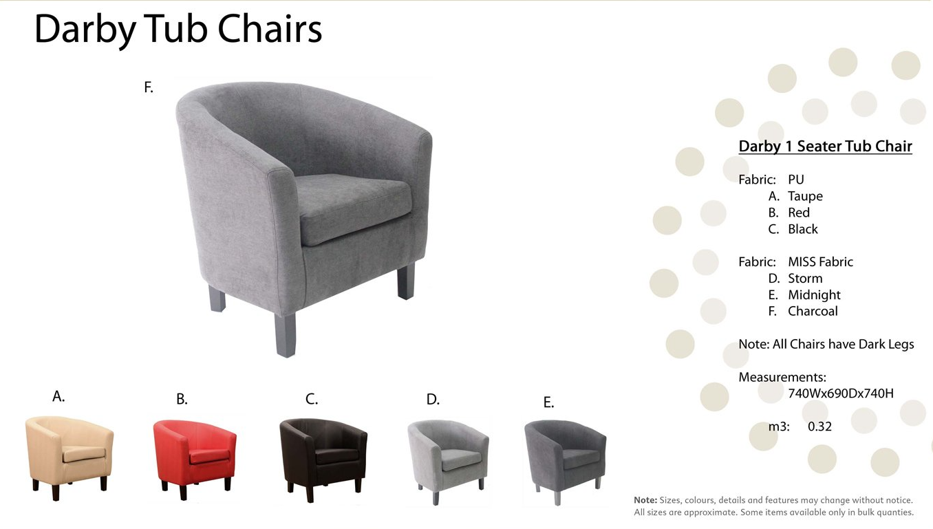 Darbls06 Darby Tub Chairs — Furnishers in Alice Springs, NT