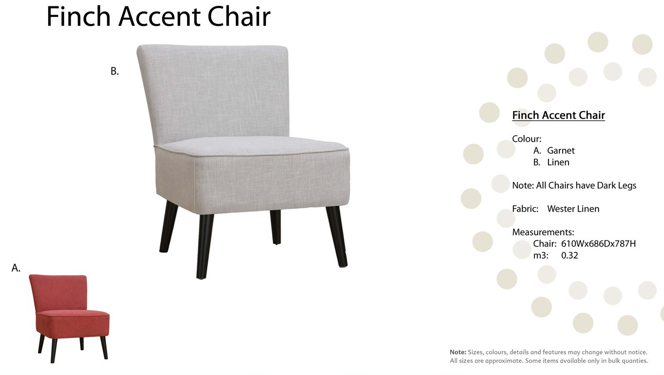 Fincl02 Finch Accent Chair— Furnishers in Alice Springs, NT