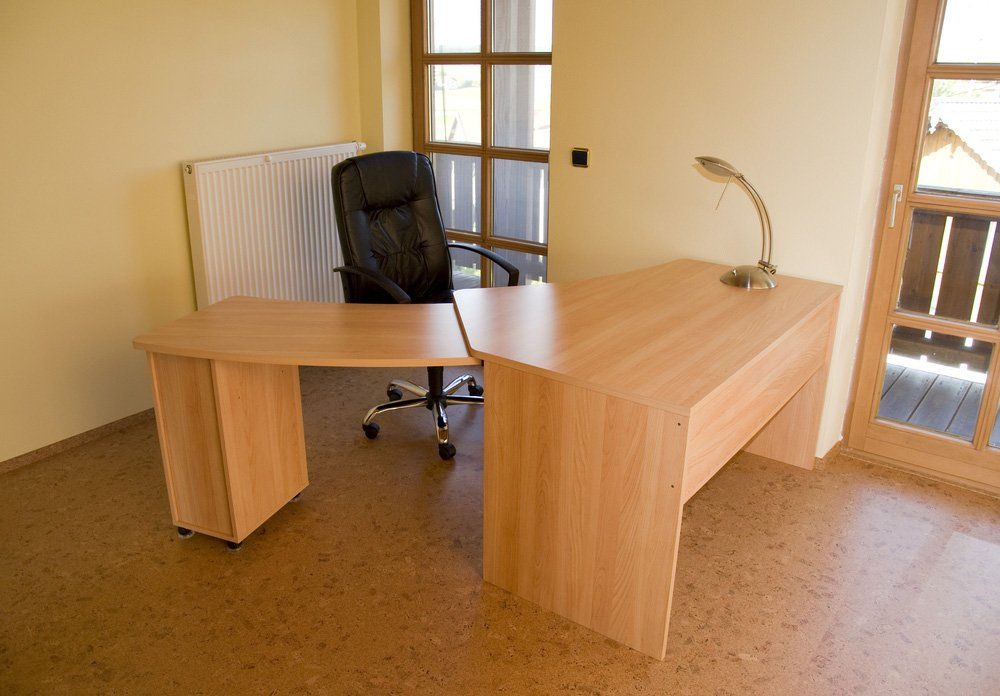 Wooden Office Desk — Furnishers in Alice Springs, NT