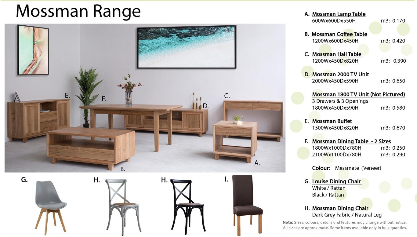 Mossman Range — Furnishers in Alice Springs, NT
