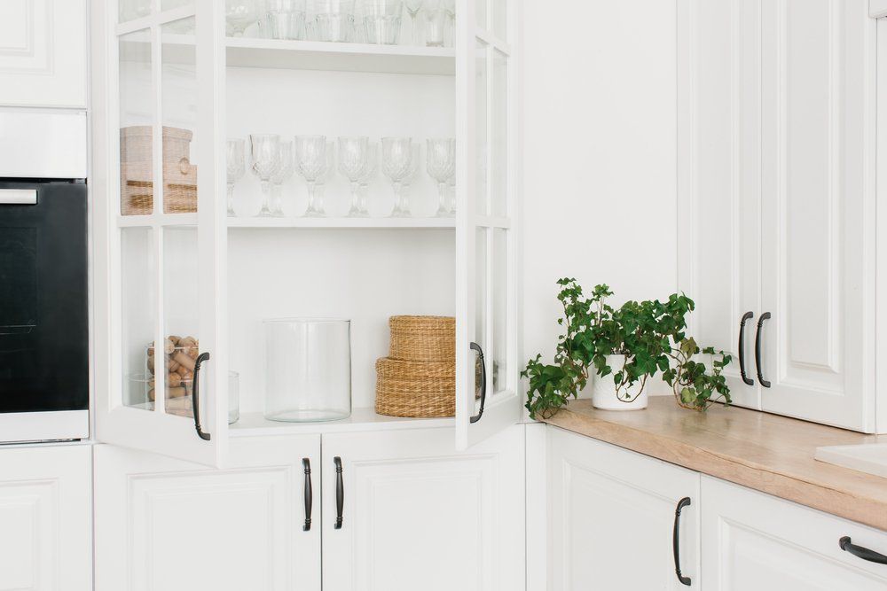 Hutch With Wine Glasses — Furnishers in Alice Springs, NT