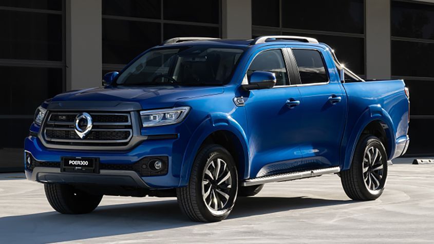 GWM Poer blue pick up truck