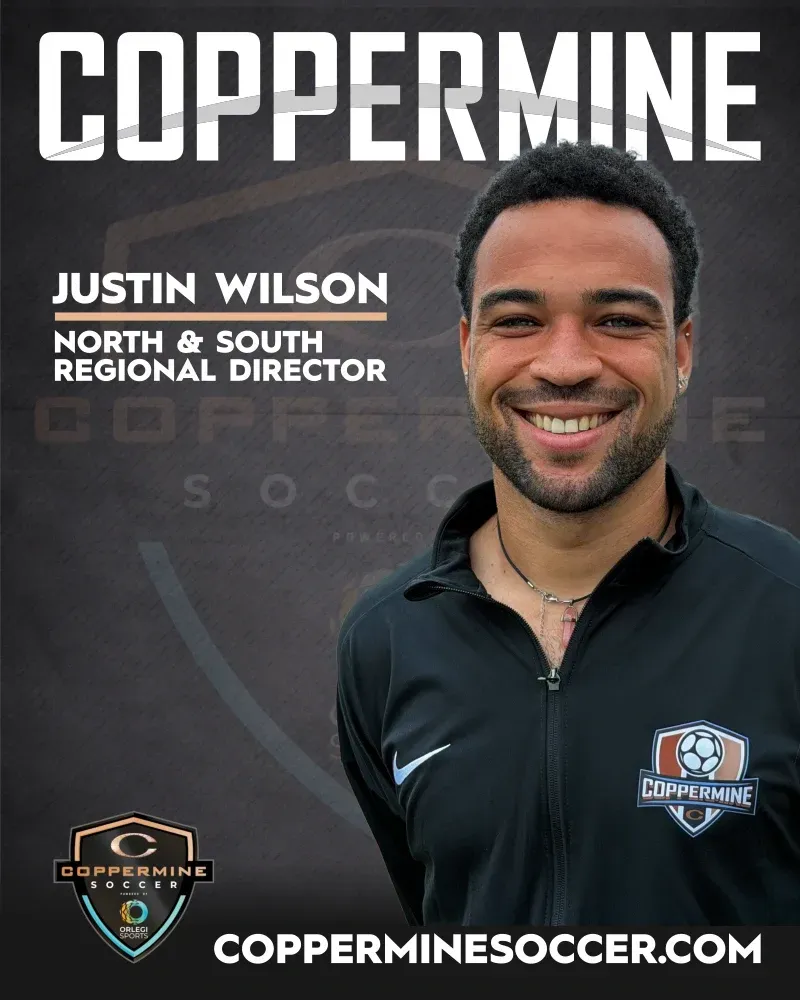 COPPERMINE soccer promo featuring Justin Wilson, North & South Regional Director, smiling in black jacket