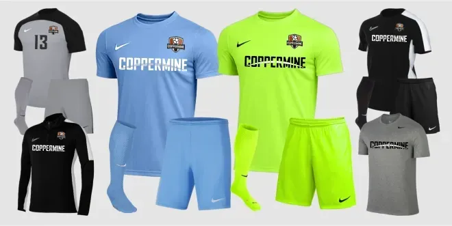 Nike Coppermine Soccer jerseys and shorts a variety of Nike Coppermine Soccer jerseys and shorts