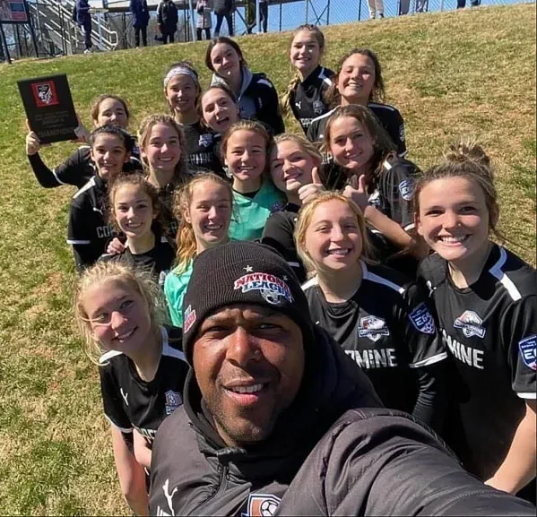 Coppermine Soccer Club 2007 Girls Elite 64 Team Image of Coppermine Soccer Club's 2007 Girls Elite 64 Team Winning President's Cup