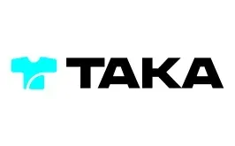 Taka Logo The taka logo is blue and black on a white background.