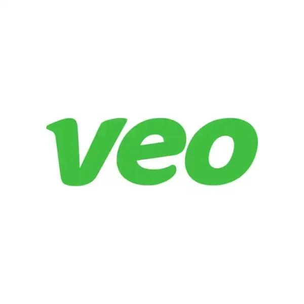 Veo Logo A green veo logo on a white background.