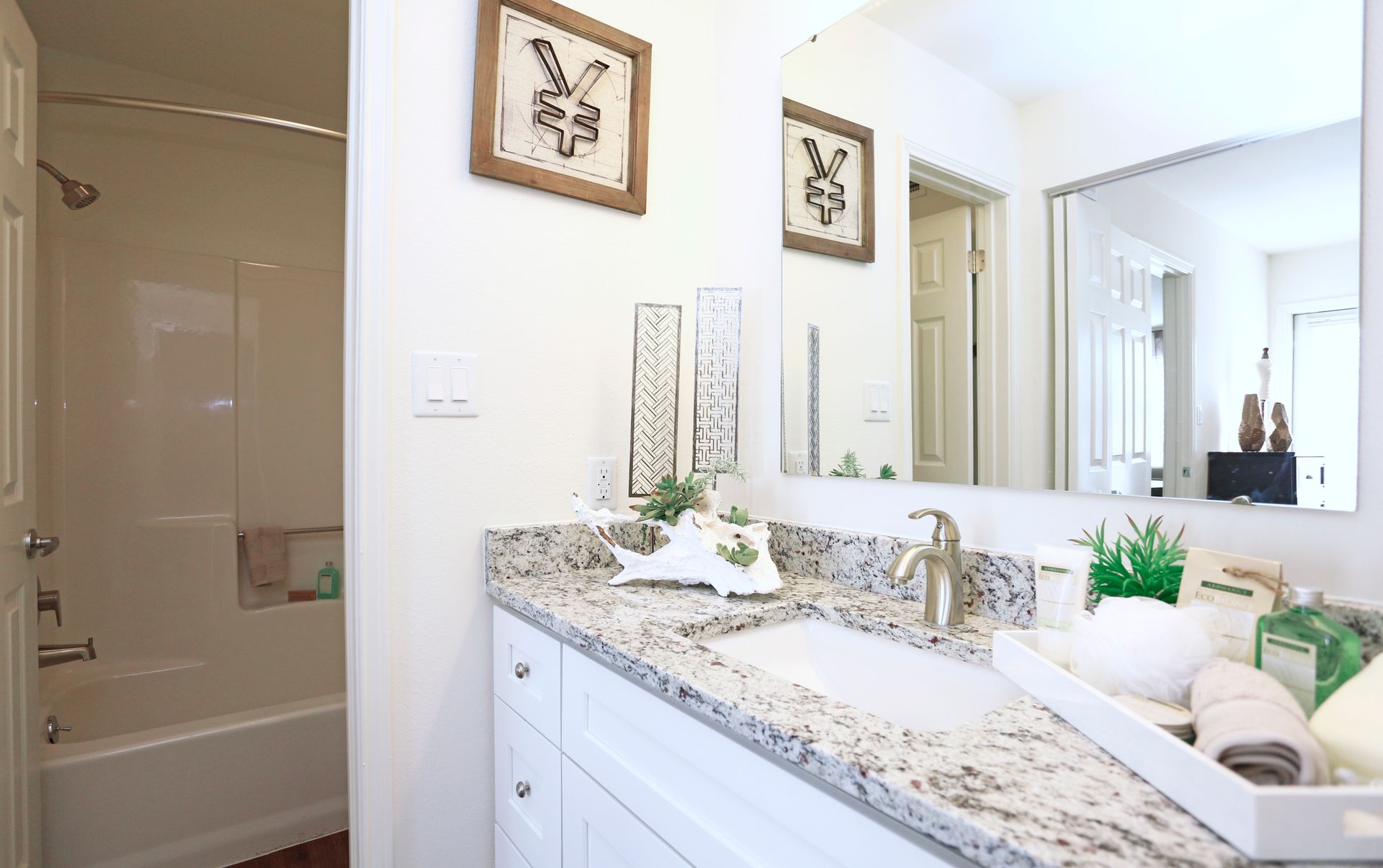 bathroom counter