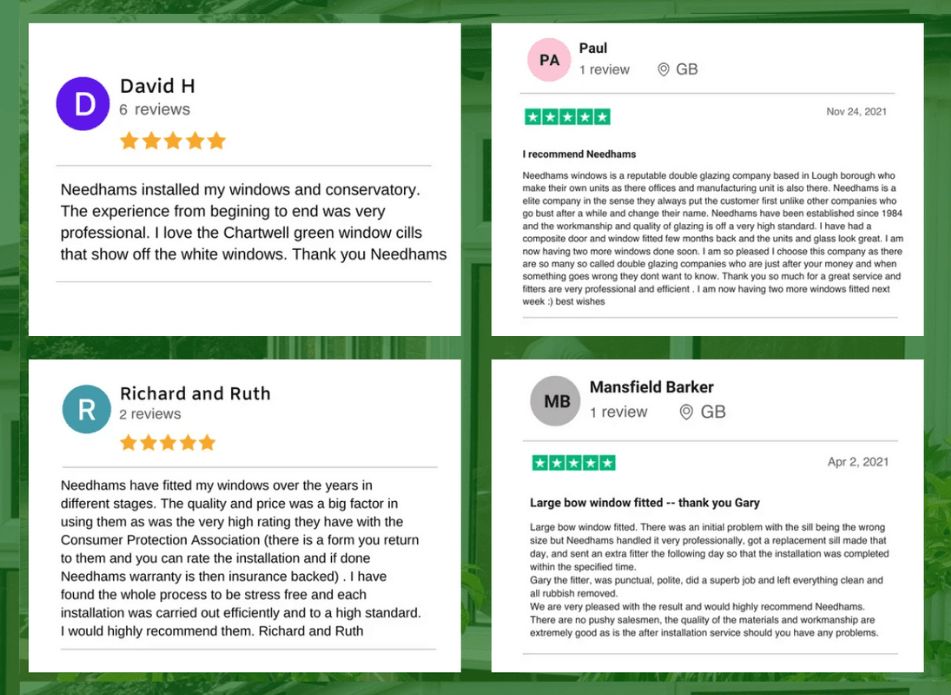 Needhams Windows Google Reviews