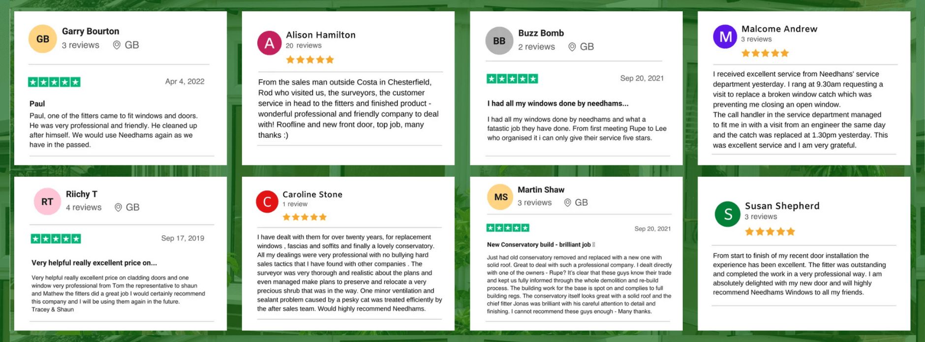 Needhams Windows Google Reviews 4