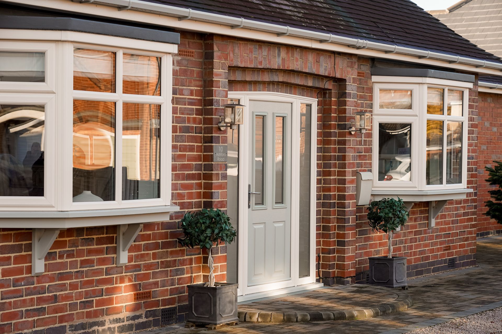 Composite front door fitted to UK home