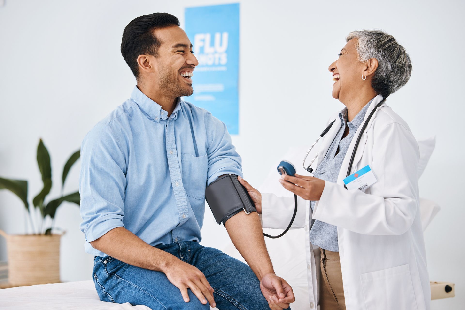 Nurse Drawing Blood from Vein of a Patient in the Clinic — Orlando, FL — Central Florida Kidney Specialists