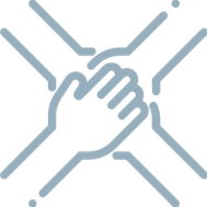 Icono de personas como motor de la transformación cultural.