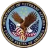 Department of Veterans Affairs seal with eagle, stars, and U.S. flag on a blue circular emblem