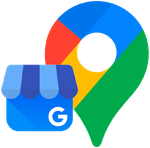 Google Maps and Google Business Profile app icons on a white background