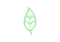 Green leaf logo inside a dark circular background