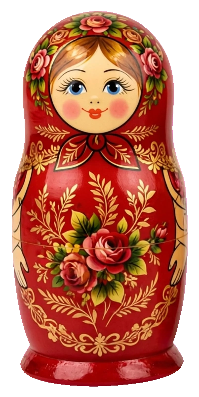 Red Russian doll