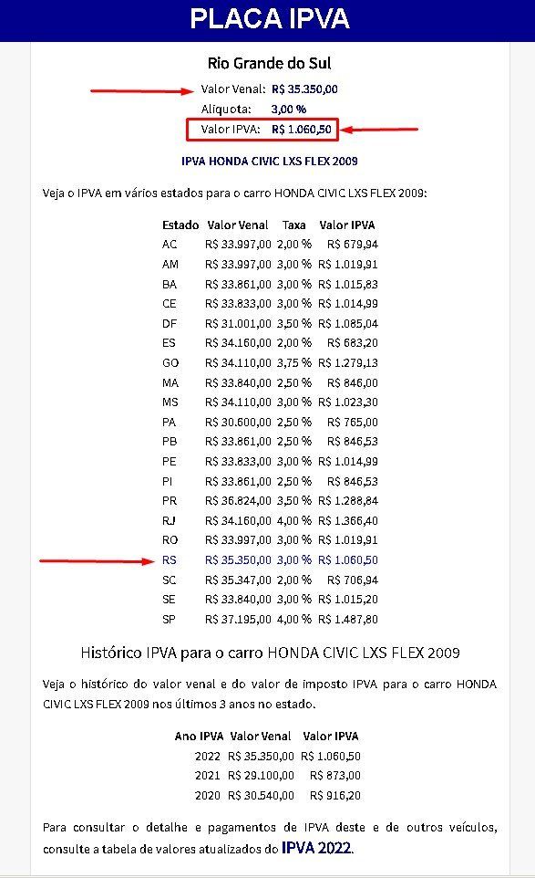 Placa usada exclusivamente como exemplo de um veículo registrado no estado do RS Placa usada exclusivamente como exemplo de um veículo registrado no estado do RS