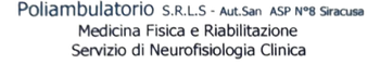 POLIAMBULATORIO MEDICINA FISICA RIABILITAZIONE NEUROFISIOLOGIA CLINICA
 logo