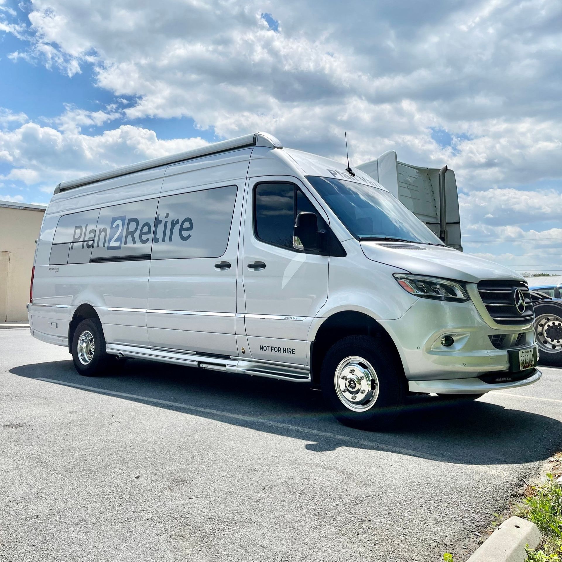 White van with