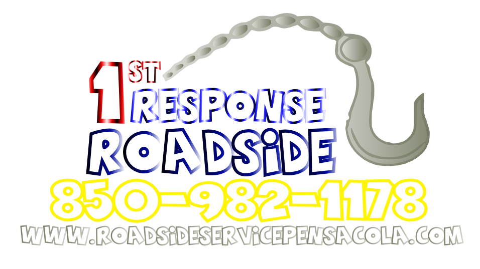 1st Response Roadside logo with phone number 850-982-1178 and website