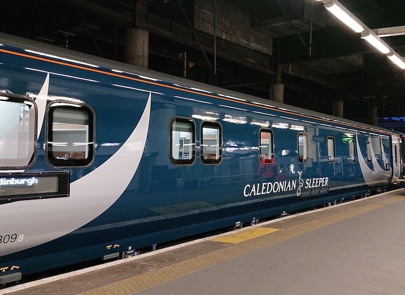 The Caledonian Sleeper train service direct from Birmingham to Aberdeen