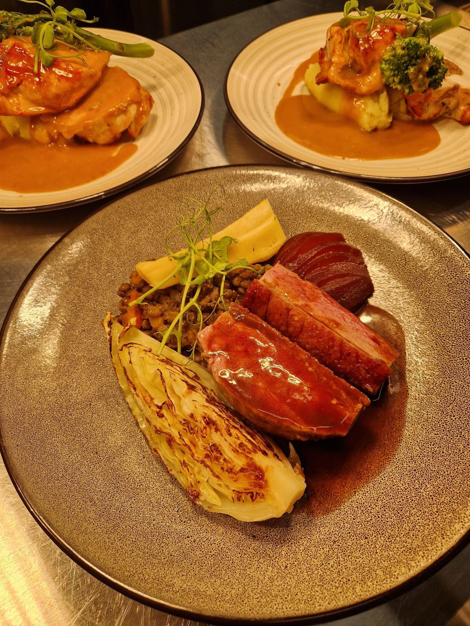Various food dishes o offer at The Station Hotel Insch
