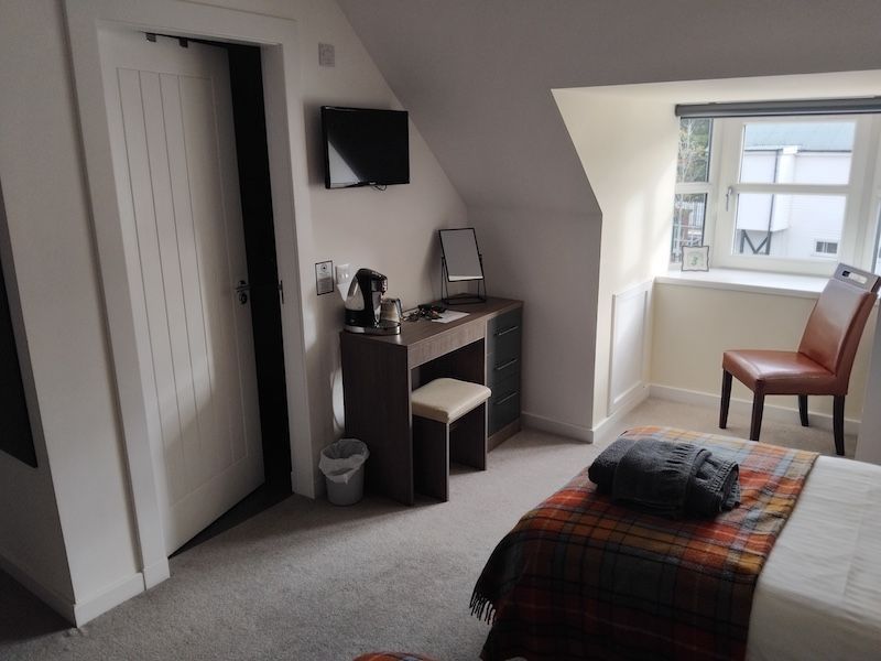 Comfortatble, beautifully furnished guest rooms  at The Station Hotel, Insch, Aberdeenshire, Scotland.