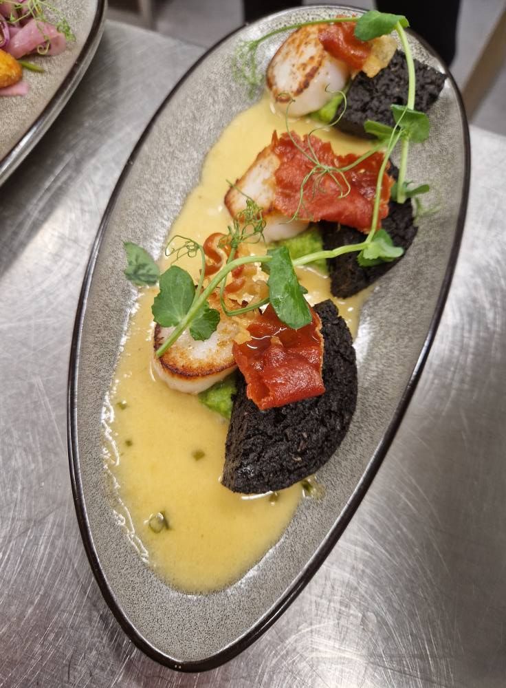 A delicious creamy dish from The Station Hotel's chef, Alan Halkett