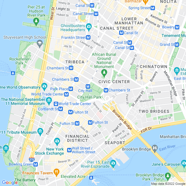 Map of business location