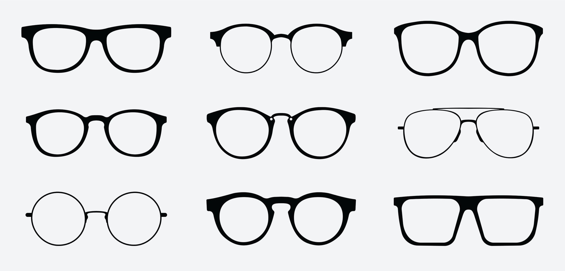 Glasses icon concept. Glasses icon set | Pal Optical | Georgetown, KY 