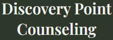 The logo for discovery point counseling is shown on a black background.