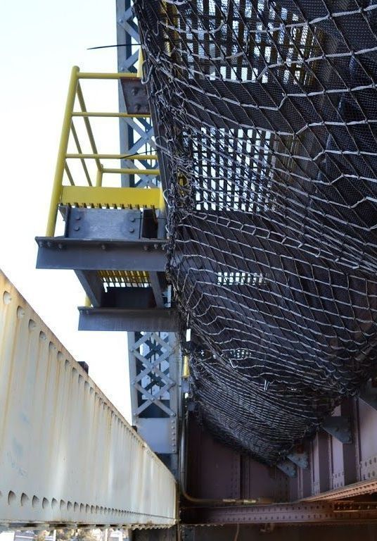 Fall protection netting