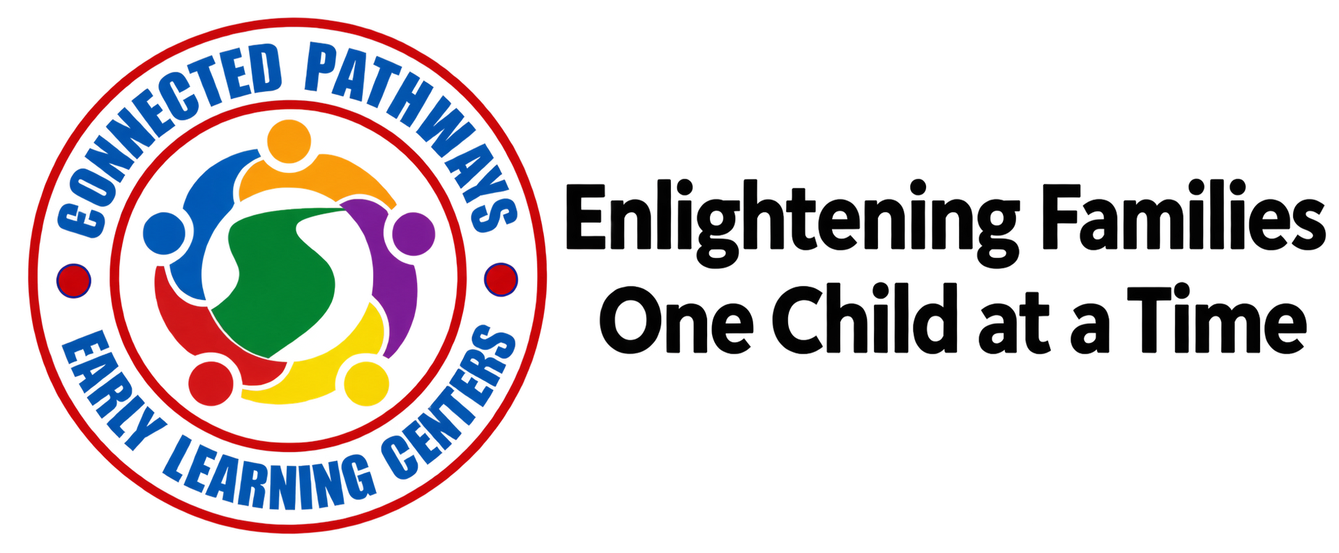 A logo for enlightening families one child at a time