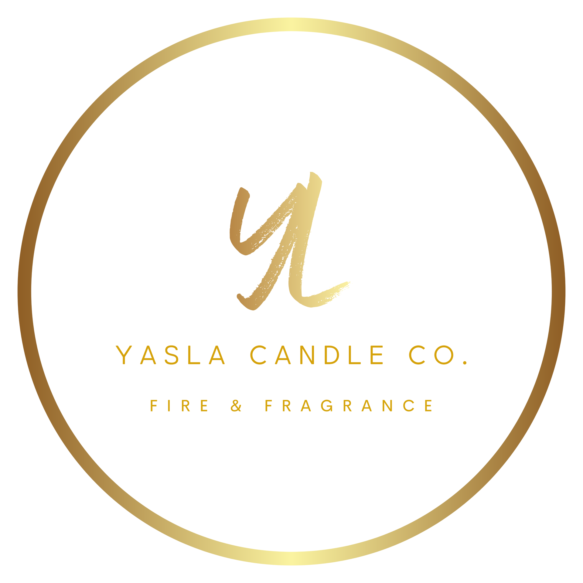 Gold circle logo with