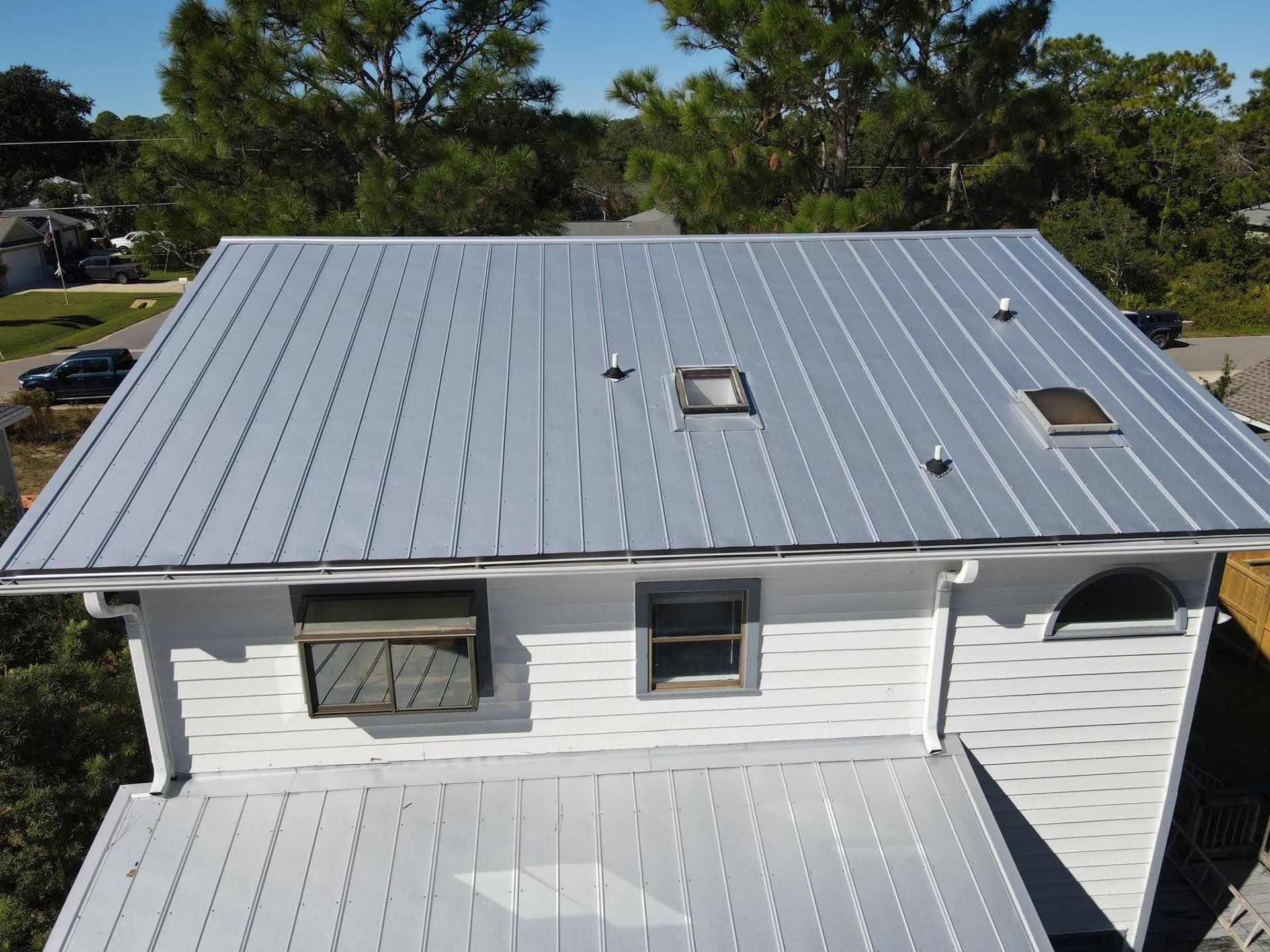 metal roof installation