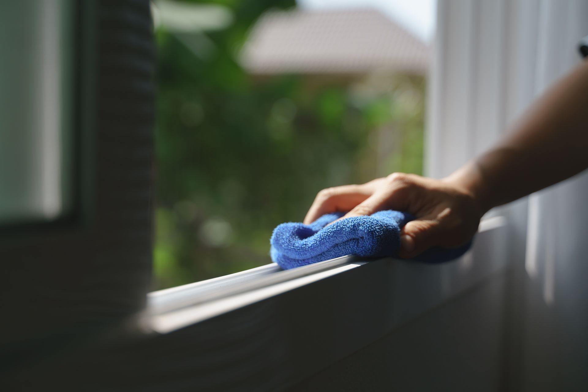 Window track cleaning