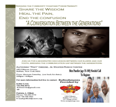 An advertisement for a conversation between the generations