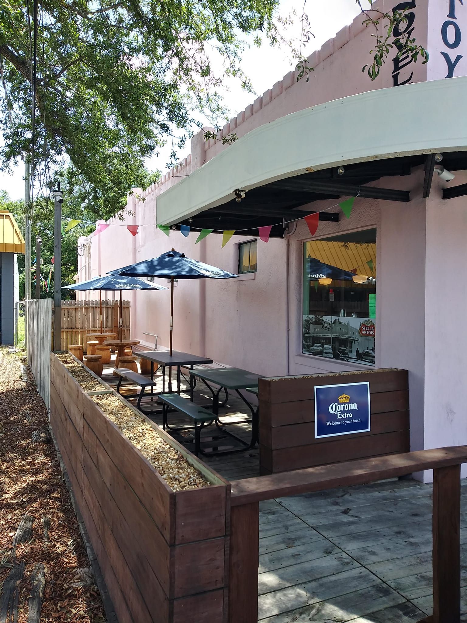 Outdoor seating pressure washing