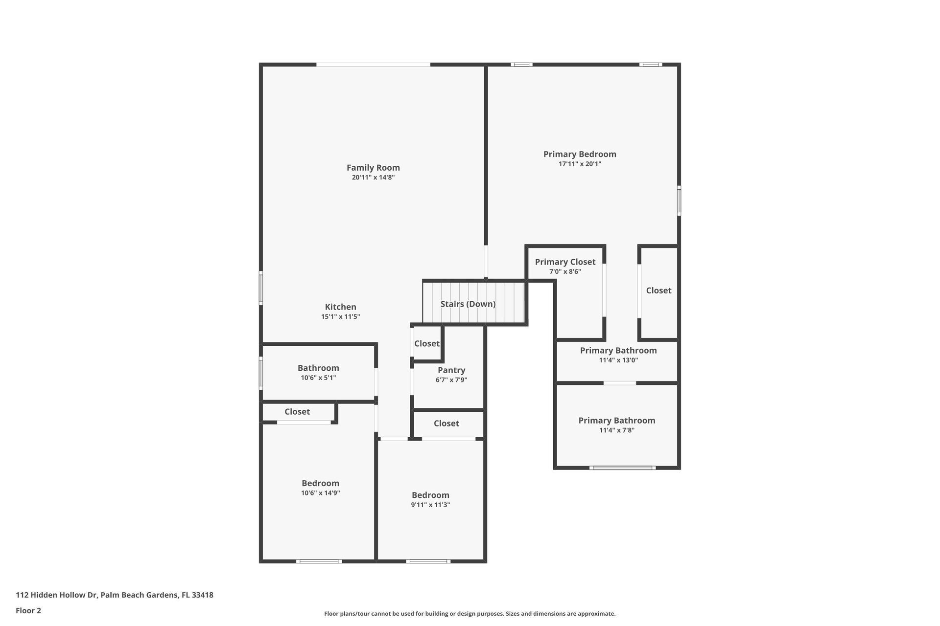 Blurry black-and-white floor plan of a house layout with labeled rooms and hallways.