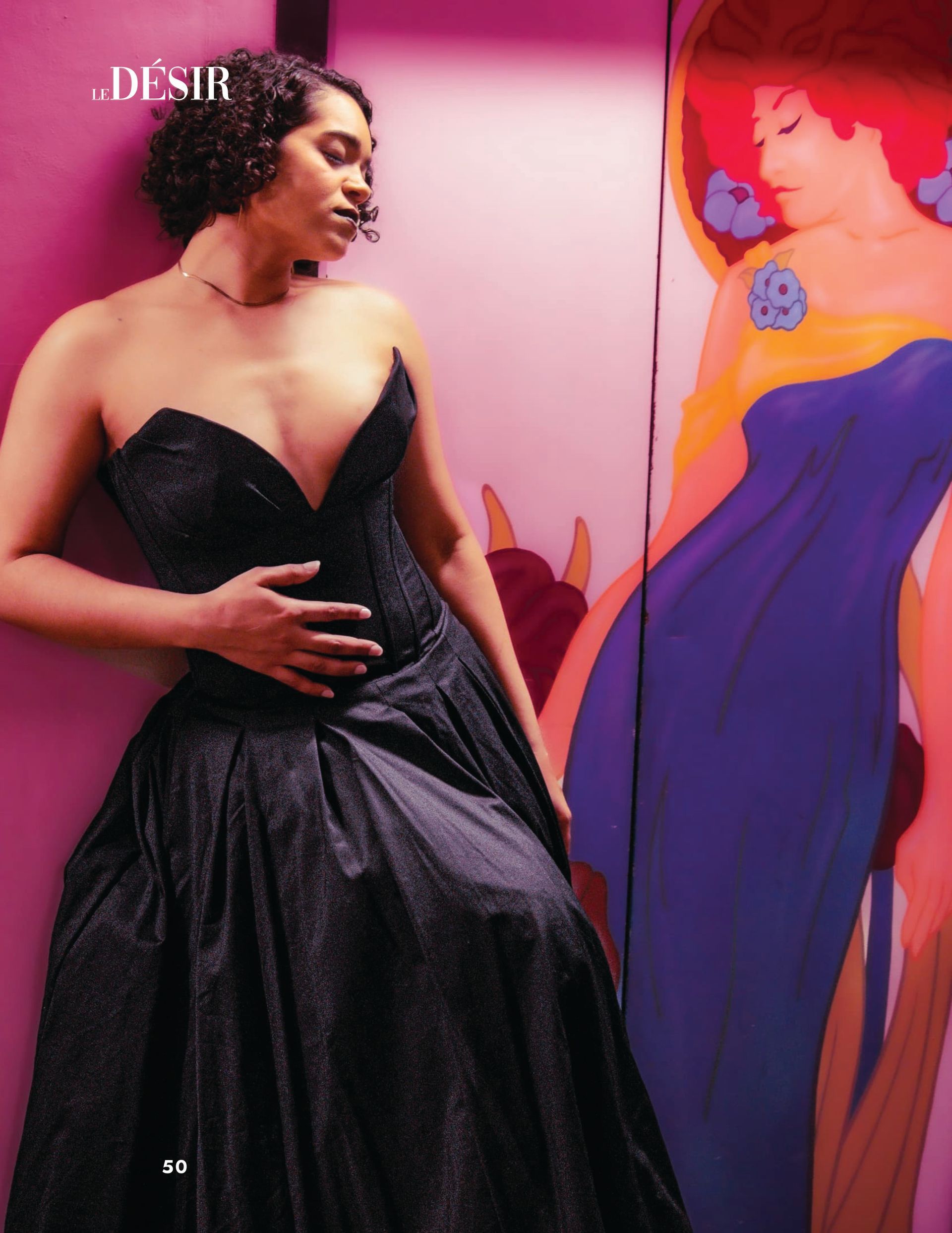 “The Art of Arrival” editorial title page photographed by Verity Visions for Le Désir Magazine.
